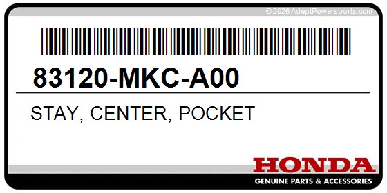 Honda 83120-MKC-A00 Stay, Center, Pocket