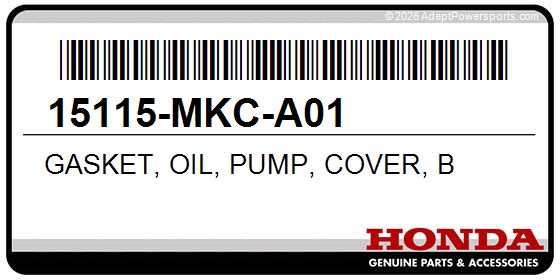 Honda 15115-MKC-A01 Gasket, Oil, Pump, Cover, B