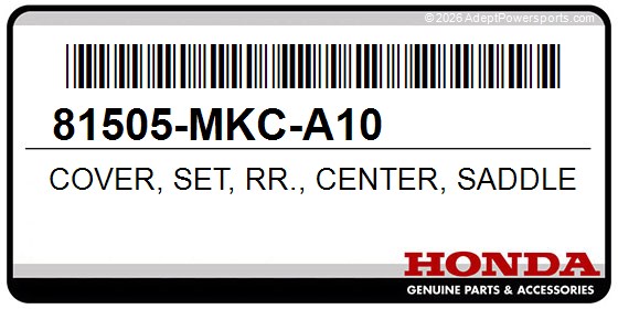 Honda 81505-MKC-A10 Cover, Set, Rr., Center, Saddlebag, (Wl)