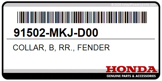 Honda 91502-MKJ-D00 Collar, B, Rr., Fender