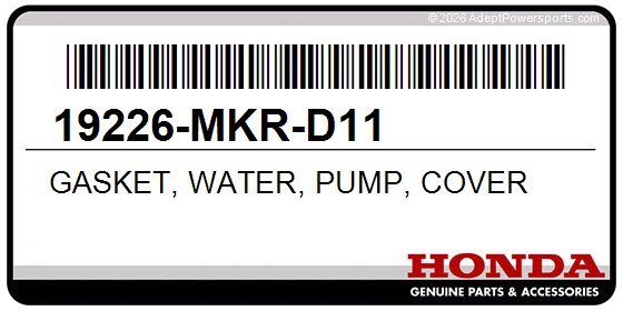 Honda 19226-MKR-D11 Gasket, Water, Pump, Cover