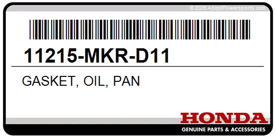 Honda 11215-MKR-D11 Gasket, Oil, Pan