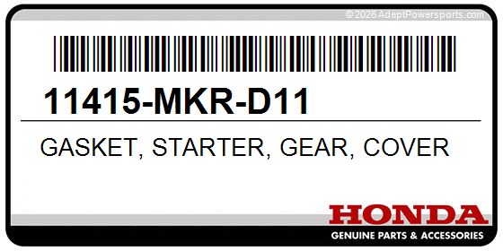 Honda 11415-MKR-D11 Gasket, Starter, Gear, Cover