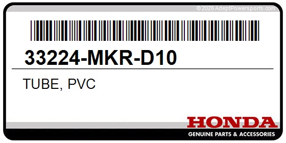 Honda 33224-MKR-D10 Tube, Pvc