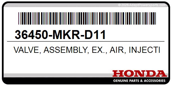 Honda 36450-MKR-D11 Valve, Assembly, Ex., Air, Injection