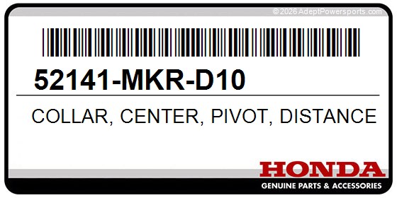Honda 52141-MKR-D10 Collar, Center, Pivot, Distance