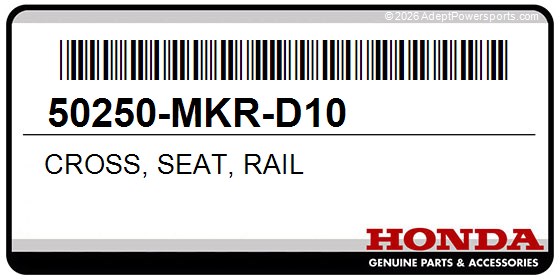 Honda 50250-MKR-D10 Cross, Seat, Rail