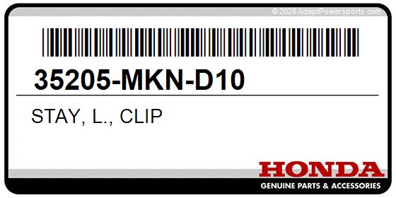 Honda 35205-MKN-D10 Stay, L., Clip