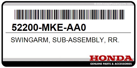 Honda 52200-MKE-AA0 Swingarm, Sub-Assembly, Rr.