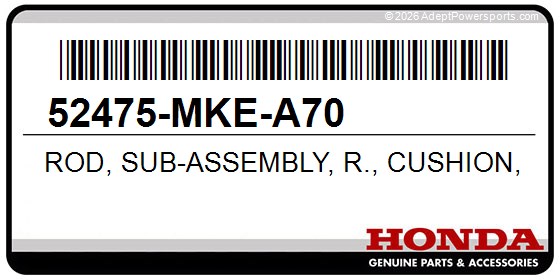 Honda 52475-MKE-A70 Rod, Sub-Assembly, R., Cushion, Connecting