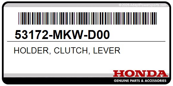 Honda 53172-MKW-D00 Holder, Clutch, Lever