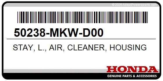 Honda 50238-MKW-D00 Stay, L., Air, Cleaner, Housing