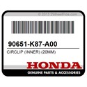 Honda 90651-K87-A00 Circlip (Inner) (20Mm)