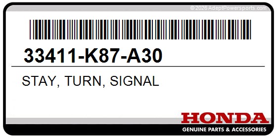 Honda 33411-K87-A30 Stay, Turn, Signal