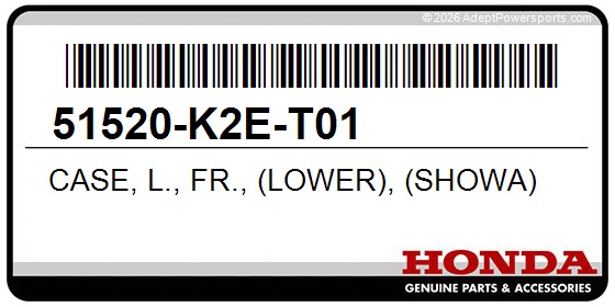 Honda 51520-K2E-T01 Case, L., Fr., (Lower), (Showa)