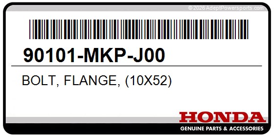 Honda 90101-MKP-J00 Bolt, Flange, (10X52)