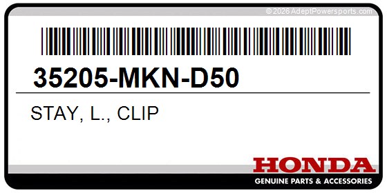 Honda 35205-MKN-D50 Stay, L., Clip