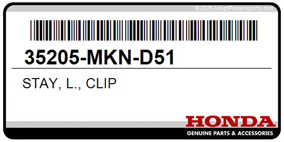 Honda 35205-MKN-D51 Stay, L., Clip