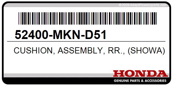 Honda 52400-MKN-D51 Cushion, Assembly, Rr., (Showa)