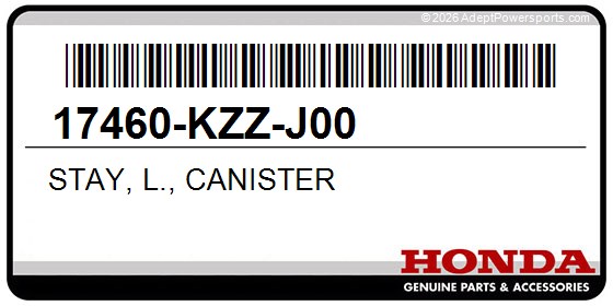 Honda 17460-KZZ-J00 Stay, L., Canister