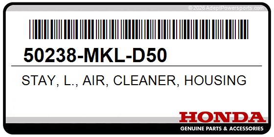 Honda 50238-MKL-D50 Stay, L., Air, Cleaner, Housing