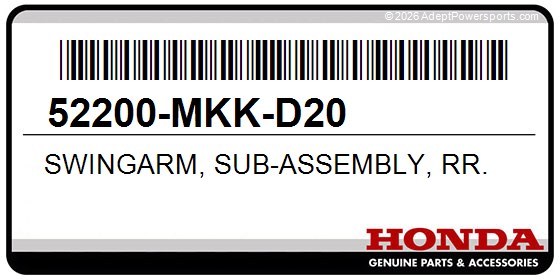 Honda 52200-MKK-D20 Swingarm, Sub-Assembly, Rr.