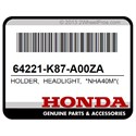 Honda 64221-K87-A00ZA Holder, Headlight, *Nha40m*(Mat, Krypton, Silver, Metallic)