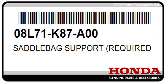 Honda 08L71-K87-A00 Saddlebag Support (Required For The Installationof Saddlebags)