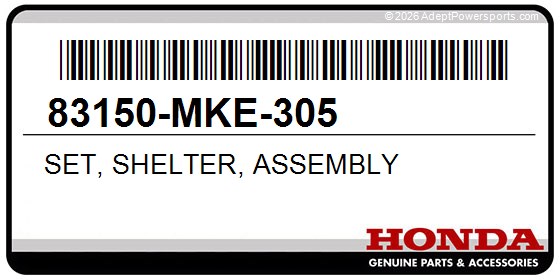 Honda 83150-MKE-305 Set, Shelter, Assembly