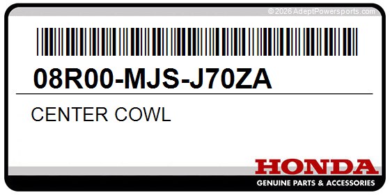 Honda 08R00-MJS-J70ZA Center Cowl