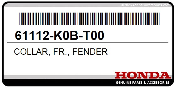 Honda 61112-K0B-T00 Collar, Fr., Fender