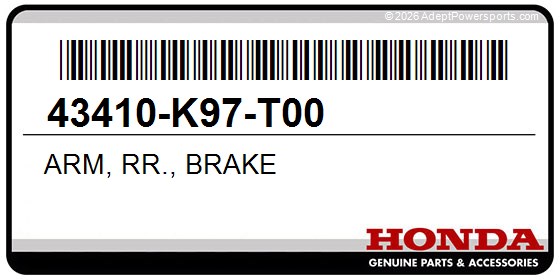 Honda 43410-K97-T00 Arm, Rr., Brake