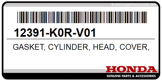 Honda 12391-K0R-V01 Gasket, Cylinder, Head, Cover, (Arai)