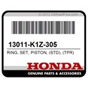 Honda 13011-K1Z-305 Ring, Set, Piston, (Std), (Tpr)