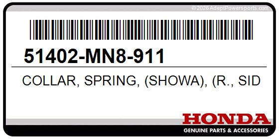 Honda 51402-MN8-911 Collar, Spring, (Showa), (R., Side)
