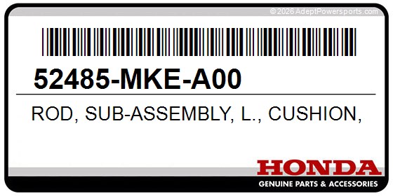 Honda 52485-MKE-A00 Rod, Sub-Assembly, L., Cushion, Connecting