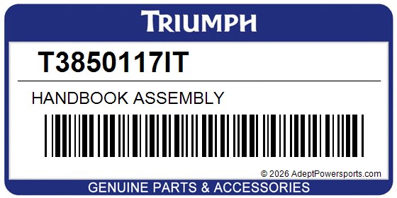 Triumph T3850117IT Handbook Assembly