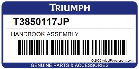 Triumph T3850117JP Handbook Assembly