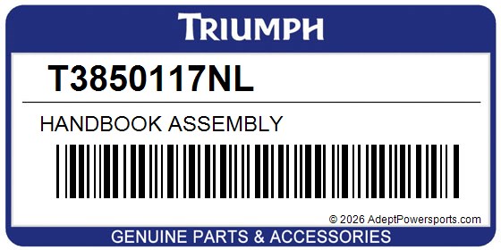Triumph T3850117NL Handbook Assembly