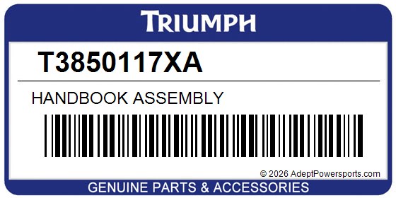 Triumph T3850117XA Handbook Assembly