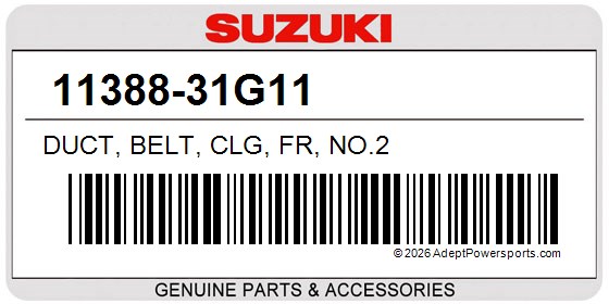 Suzuki 11388-31G11 Duct, Belt, Clg, Fr, No.2