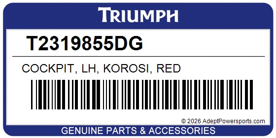 Triumph T2319855DG Cockpit, Lh, Korosi, Red
