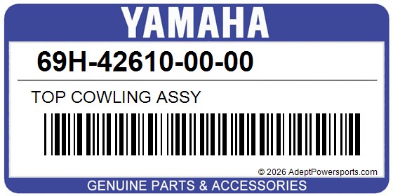 Yamaha 69H-42610-00-00 Top Cowling Assy