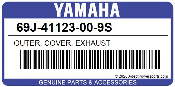 Yamaha 69J-41123-00-9S Outer, Cover, Exhaust