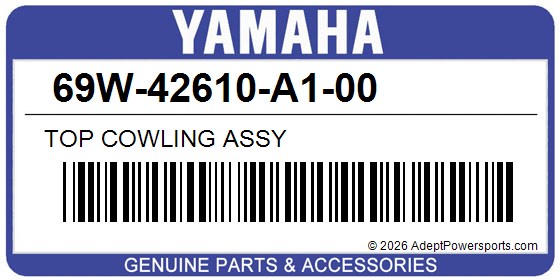 Yamaha 69W-42610-A1-00 Top Cowling Assy