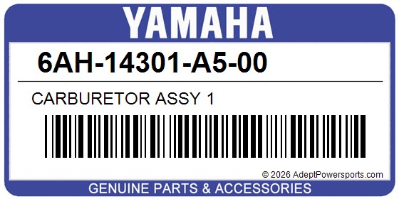 Yamaha 6AH-14301-A5-00 Carburetor Assy 1