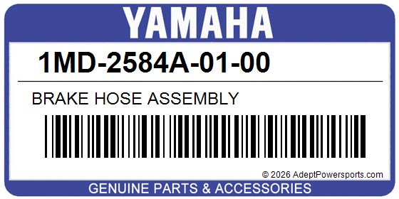 Yamaha 1MD-2584A-01-00 Brake Hose Assembly