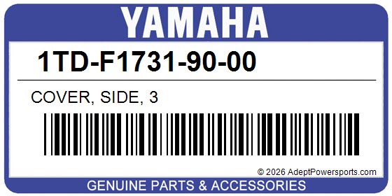 Yamaha 1TD-F1731-90-00 Cover, Side, 3