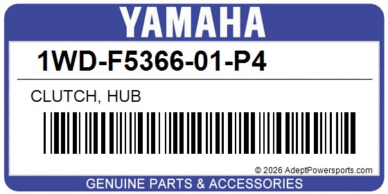 Yamaha 1WD-F5366-01-P4 Clutch, Hub