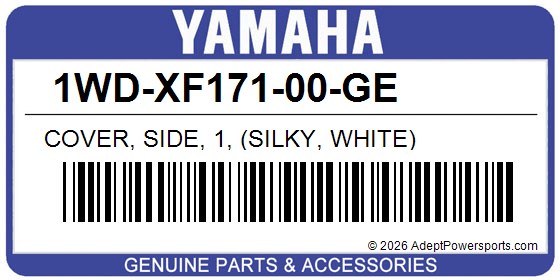 Yamaha 1WD-XF171-00-GE Cover, Side, 1, (Silky, White)